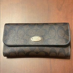 Coach Tri-Fold Wallet and checkbook holder
